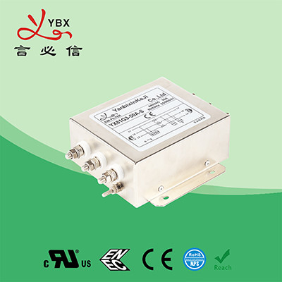 380V 440V фильтр EMC шума фильтра EMI 3 участков низкопроходный с винтом