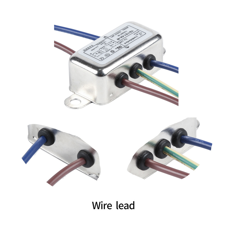 YB11E серия EMI фильтр 220V 6A однофазный фильтр питания для питания