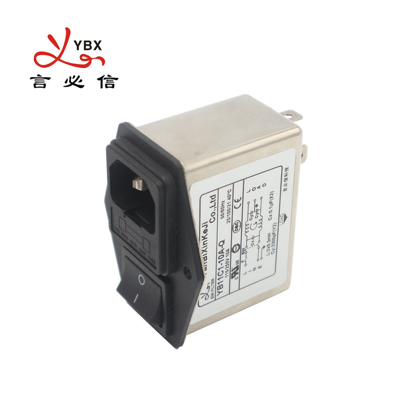 Фильтр EMI 3 гнезда IEC YB11C1 в одном фильтре силы для медицинского оборудования