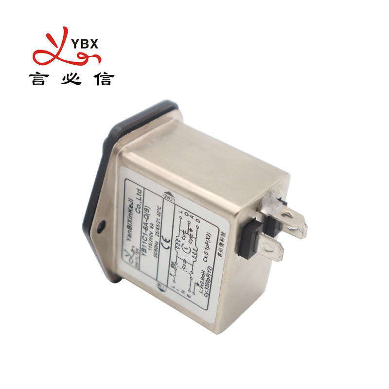 Фильтр EMI 3 гнезда IEC YB11C1 в одном фильтре силы для медицинского оборудования
