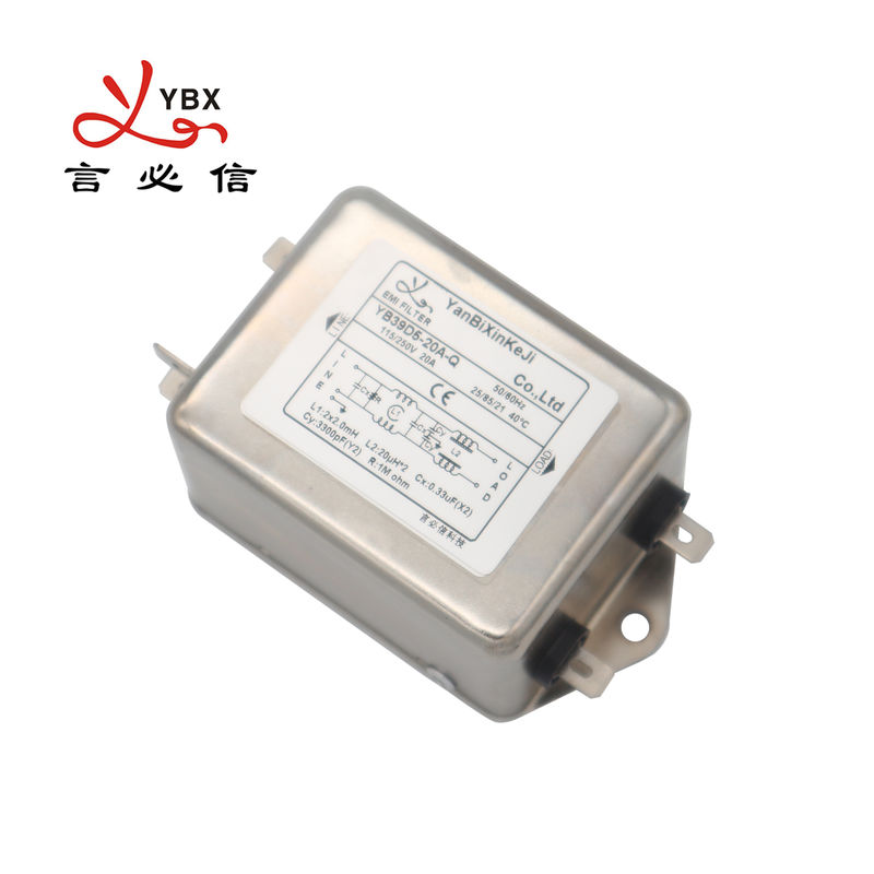 Низкопроходная одиночная фаза фильтра линии электропередач Emi 1450VDC для оборудования Datacom