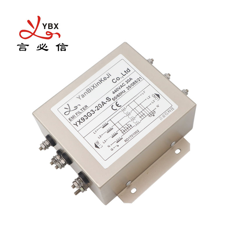 YX93G3 20A 3-фазные фильтры EMI фильтр мощности EMI для VFD